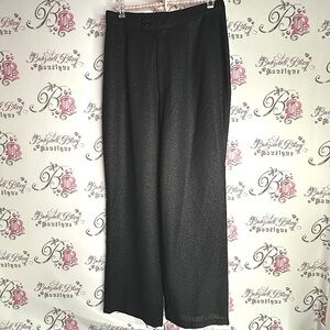 Mac & jac pants sparkly glitter shimmer Elegant Black flare wide leg Pants